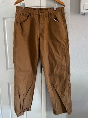Mens Dickies Tan Work Pants Size 33X30